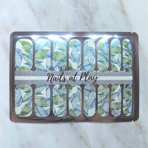5 for $15 Nail Wraps- Cabana Leaf (transparent)
